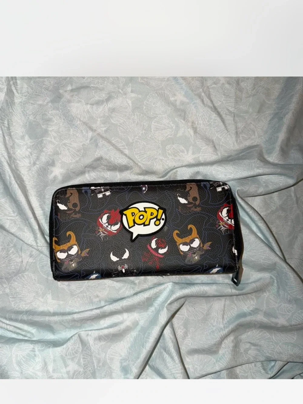 Funko Venom Character Print Zip Wallet